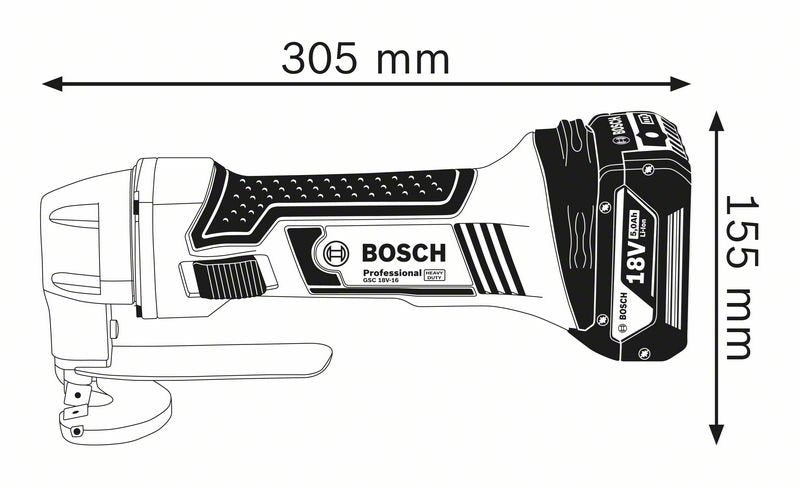 Bosch Platesaks GSC 18V-16 solo kartong. | Bosch | Bosch, Elektroverktøy, Metallsager og sakser