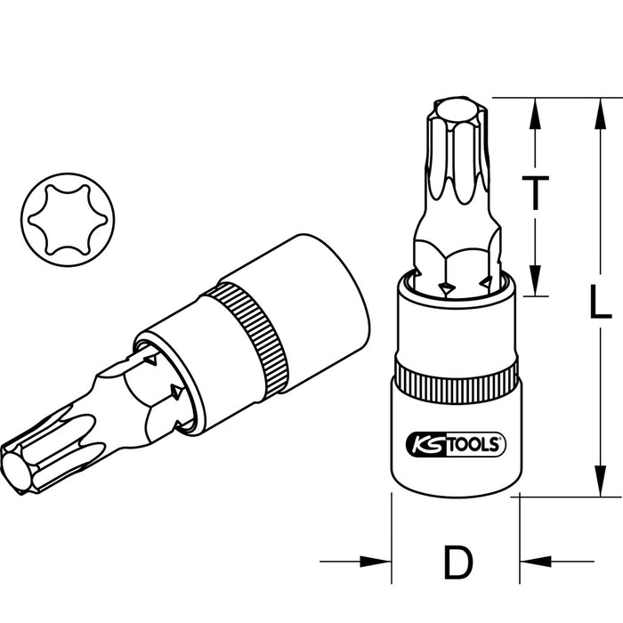 BITSPIPE 1/2'' T30 | Projahn | Håndverktøy, Løse bits, Projahn, Skrutrekkere og bits