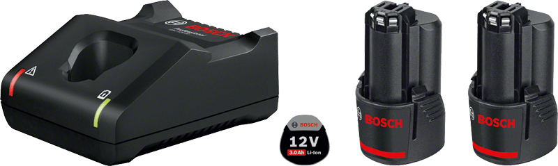 Bosch Batterisett 12 VOLT 2X3,0AH 1XGAL12V-40 | Bosch | Batterier og ladere, Bosch, Elektroverktøy