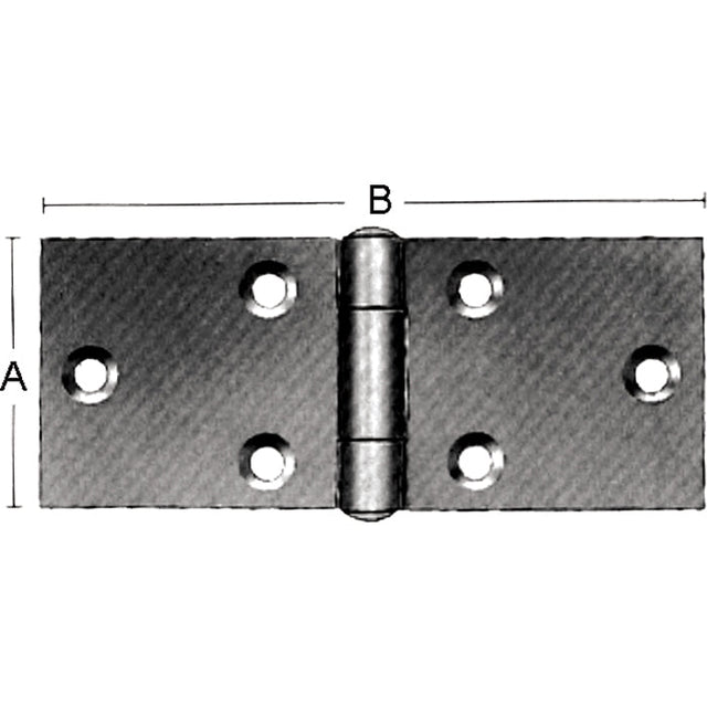 Boyesen Hengselbeslag 72X200 Mm.Bach Flaps