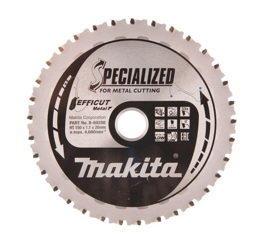 Sirkelsagblad Efficut Metall 150x20mm 33T | Makita | Makita, UKATEGORISERT