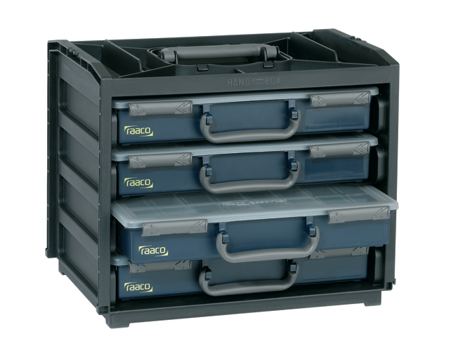 Raaco Handybox 4xPSC | Raaco | Oppbevaring, Plastbokser og kasser, Raaco, transport og lagring, Verktøyoppbevaring