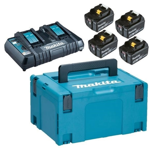 Power Pack 4x18V 5AH dobbeltlader | Makita | Batterier og ladere, Elektroverktøy, Makita