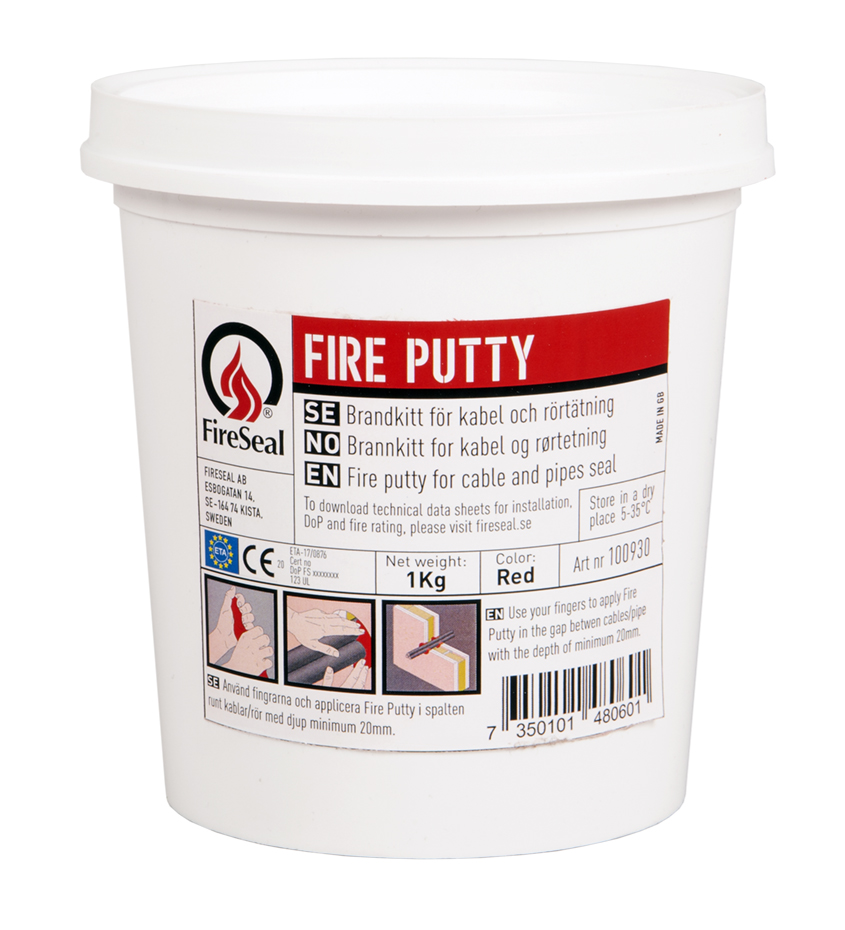 BRANNKITT FIRE PUTTY 1KG | Essve | Akrylfugemasser, Essve, Fugemasser, skum og branntetting