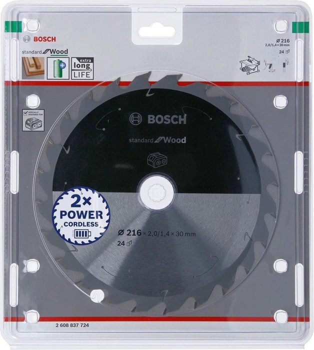 Bosch Sirkelsagblad 216x30x24T Accu Std Tre | Bosch | 216 mm sagblad, Bosch, Maskin tilbehør, Sagblader