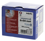 Adjufix Treskrue 6X50 Mm 100 Stk