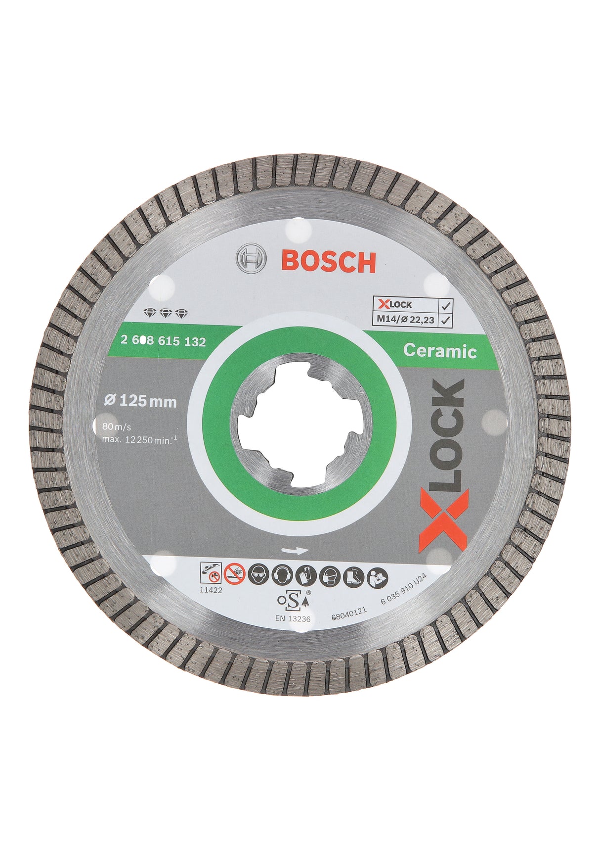 Bosch Diamantblad X-Lock Best Ceramic 125 Mm