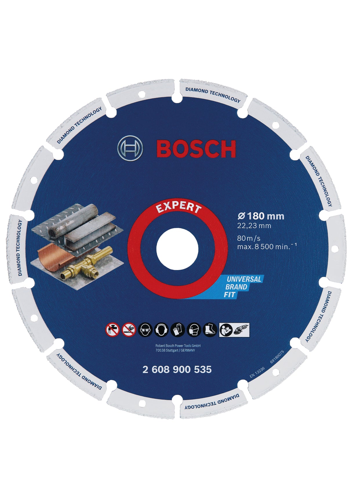 Bosch Diamantskive Til Metall 180 Mm