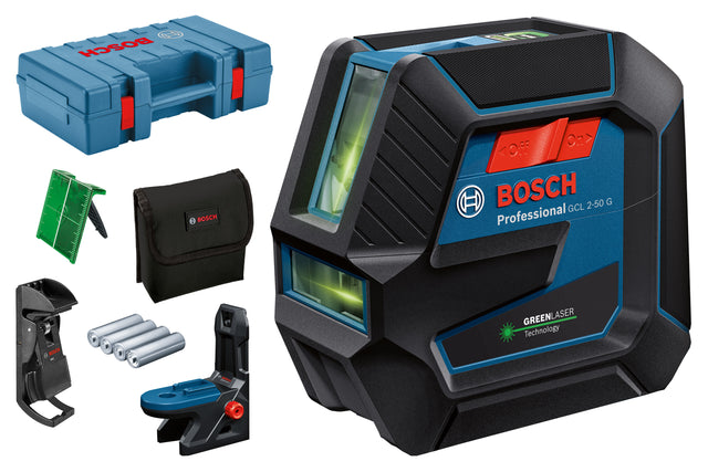 Bosch Kombilaser Grønn Gcl 2-50/Rm10/Clip/Case