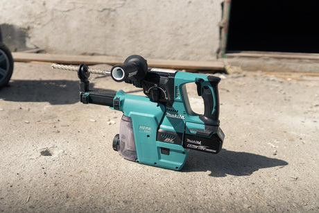 Makita Kombihammer SDS+ LXT 18V DHR243 Med Støvsuger Og 2x Batterier Og Lader