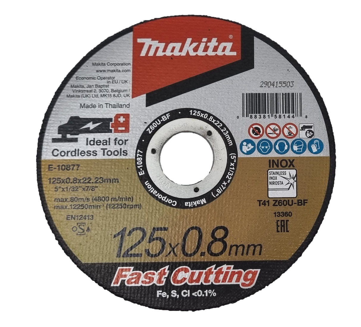 Makita Kappeskive 125X0,8 Mm