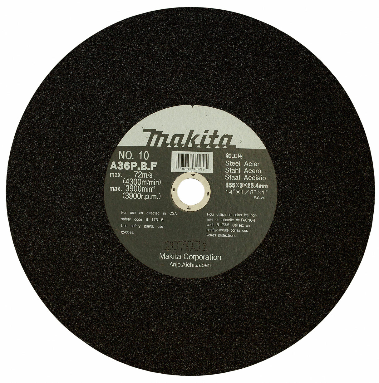 Makita Kappskive 125Mm 1,0 Mm For Alu