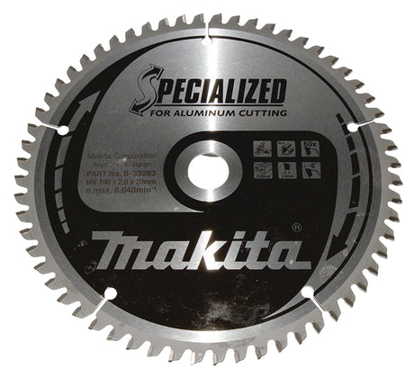 Makita Sagblad Aluminium 190X20 Mm 60T