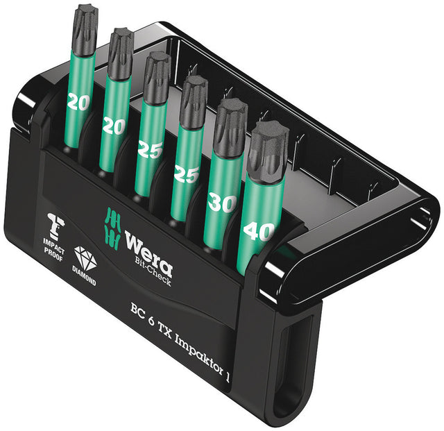 Wera Bitssett Bit-Check 6 Tx Impaktor